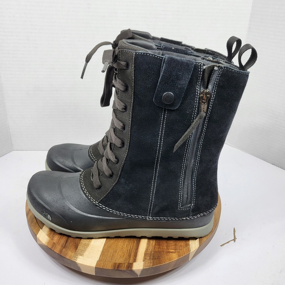 The North Face Heatseeker Boots Women 6.5 Black Excellent Waterproof Insulated